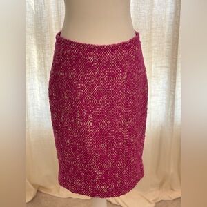 NWT J.Crew No. 2 Pencil Skirt Size 4 Pink Tweed